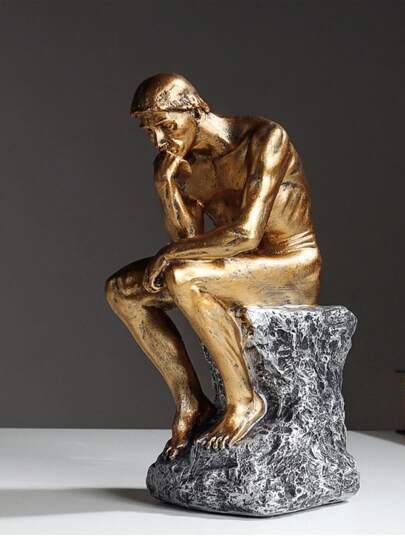 1pc Polyresin Decoration Craft, Modern Figure Design Decoration Object For Home