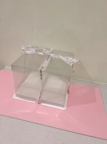 1套透明禮品現代禮品包裝盒適合派對