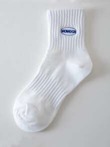 4 đôi tất thêu chữ cho nam - Nhiều màu - Xem 6