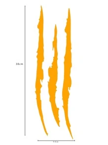 1入黃色汽車頭燈裝飾貼紙,適用於汽車外部裝飾 - 黃色 - 查看 3