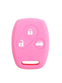 Vỏ chìa khóa ô tô bằng silicon Tương thích với Honda, Vỏ chìa khóa Fob - Hồng - Xem 5
