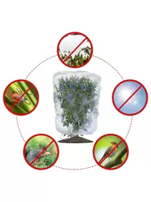3pcs/set Clear Plant Protection Bag, Polyamide Frost Protection Bag For Garden - White - View 4