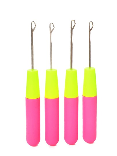 1pc Two Tone Crochet Needle, Simple Plastic Crochet Hook For Sewing
