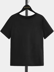 Boys Slogan Graphic Tee - Black - View 2