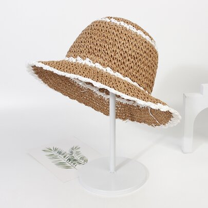 Two Tone Straw Hat