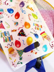 10 Cái/bộ Túi Quà Bằng Nhựa, Bóng & Mẫu Bánh Túi Gói Quà Dùng Một Lần Cho Bữa Tiệc - trắng - Xem 4