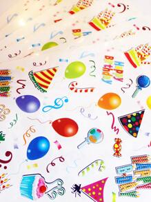 10 Cái/bộ Túi Quà Bằng Nhựa, Bóng & Mẫu Bánh Túi Gói Quà Dùng Một Lần Cho Bữa Tiệc - trắng - Xem 5