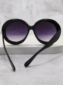 橢圓框架太陽眼鏡 - 彩色 - 查看 5