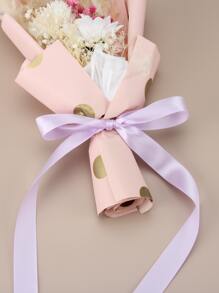 1 rolă de panglică mov pentru ambalaj cadou, panglică minimalistă cu filament de poliester pentru petrecere - Mov Mov - Vizualizare 3