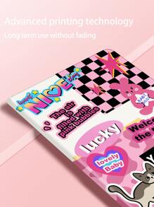 Funda compatible con iPad con estampado de slogan - Multicolor - Ver 3