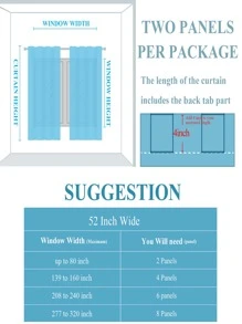 Estelar Textiler 2pcs Graphic Pattern Curtain, Modern Polyester Single Panel Blackout Curtain For Home - Navy Blue - View 2