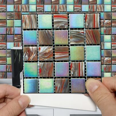 6pcs Mosaic Pattern Kitchen Sticker