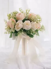 1 Đế Bó Hoa PC, Đế Bó Hoa Cô Dâu Hình Micro Cho Bữa Tiệc - trắng - Xem 3