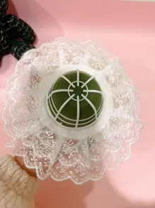 1 Đế Bó Hoa PC, Đế Bó Hoa Cô Dâu Hình Micro Cho Bữa Tiệc - trắng - Xem 1