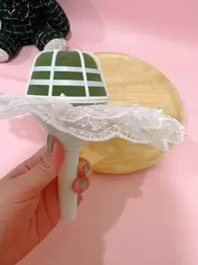 1 Đế Bó Hoa PC, Đế Bó Hoa Cô Dâu Hình Micro Cho Bữa Tiệc - trắng - Xem 6