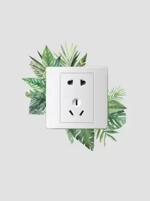 1 件 PVC 开关插座墙贴，现代热带图案开关贴家居装饰，贴纸，墙贴花，乙烯基贴花家居装饰，春季装饰品让您的家焕然一新，节日装饰贴纸礼物生日毕业 - 彩色 - 查看 4