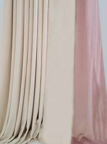 Rèm một tấm hai tông màu, Rèm đơn một tấm polyester tối giản cho phòng ngủ và phòng khách, tất cả các mùa - Nhiều màu - Xem 3