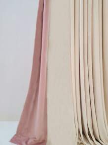 Rèm một tấm hai tông màu, Rèm đơn một tấm polyester tối giản cho phòng ngủ và phòng khách, tất cả các mùa - Nhiều màu - Xem 4