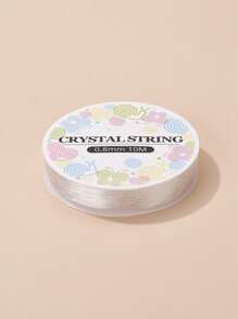 1片織板,1卷直徑0.8mm大約10m長的彈性線,2包混合款式丙烯酸珠子,適用於初學者手鍊和項鍊diy製作 - 彩色 - 查看 4