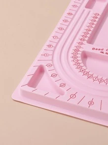 1片織板,1卷直徑0.8mm大約10m長的彈性線,2包混合款式丙烯酸珠子,適用於初學者手鍊和項鍊diy製作 - 彩色 - 查看 6