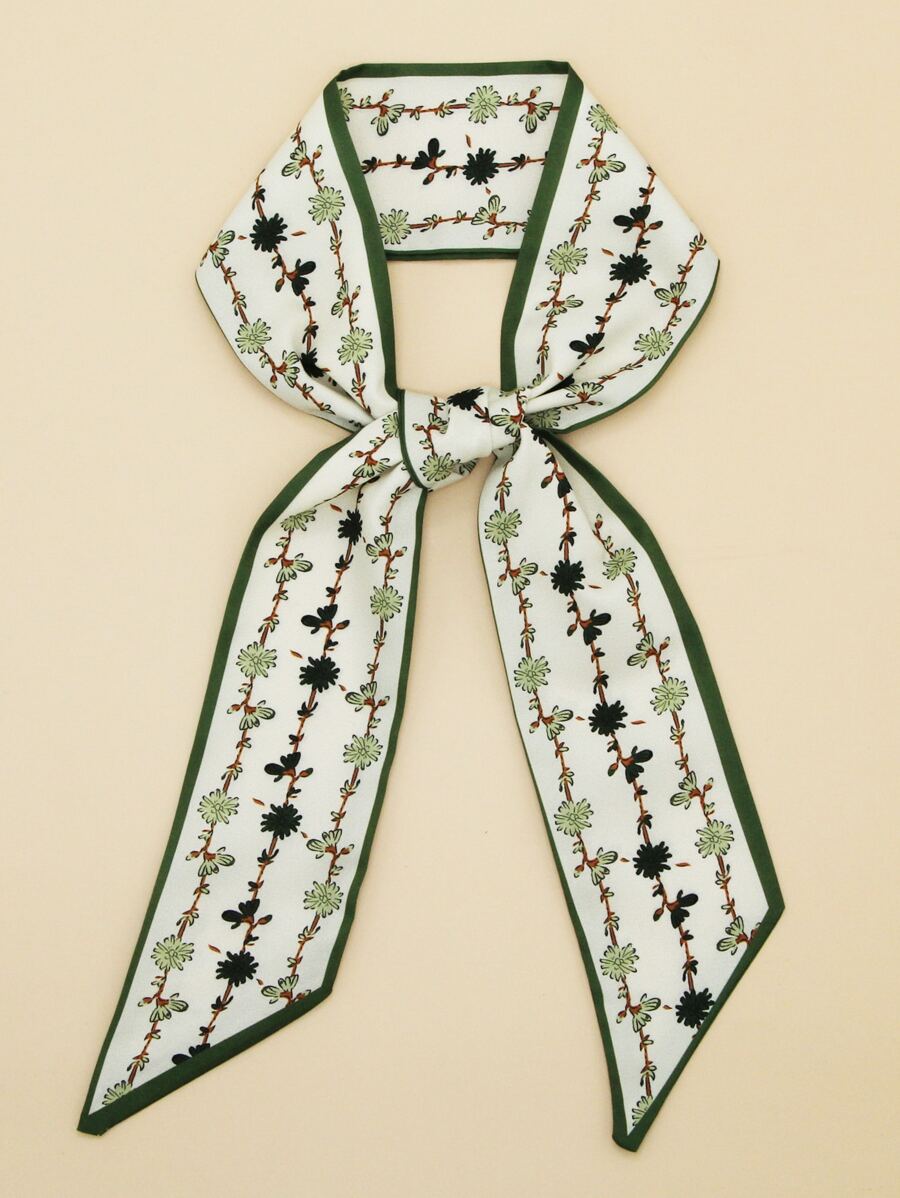 印花圍巾 - 彩色 - 查看 1