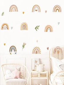 1入組PVC彩虹樣式牆貼 - 彩色 - 查看 4