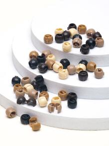 50颗少女纯色发珠 - 咖啡棕 - 查看 2