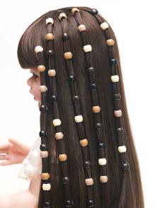 50颗少女纯色发珠 - 咖啡棕 - 查看 5