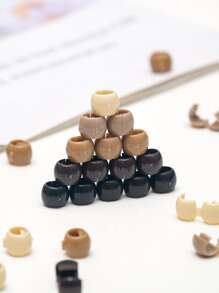 50颗少女纯色发珠 - 咖啡棕 - 查看 3