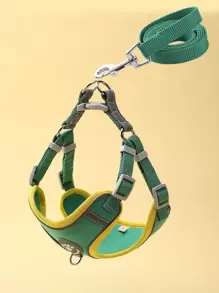 1入組爪子貼布寵物背帶和1条皮带 - 綠色 - 查看 1