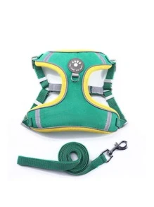 1入組爪子貼布寵物背帶和1条皮带 - 綠色 - 查看 2