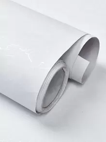 1張白色絲綢家居裝飾貼紙,適用於櫥櫃、桌子、椅子和房間牆壁 - 白色 - 查看 2