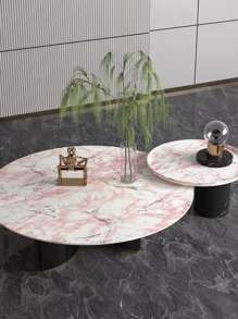 1 件粉色大理石自粘墙纸，用于橱柜桌子椅子背景墙的家居装饰，翻新贴纸可撕墙板，墙纸，壁纸，春季装饰物品刷新您的家，拉玛装饰贴纸