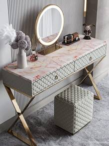 1 Giấy Dán Tường PVC, Cuộn Keo Dán Tường Hoa Văn Đá Cẩm Thạch Cho Gia Đình - Hồng - Xem 2