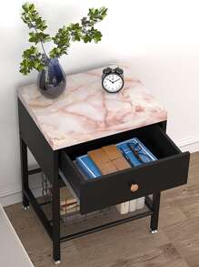 1 Giấy Dán Tường PVC, Cuộn Keo Dán Tường Hoa Văn Đá Cẩm Thạch Cho Gia Đình - Hồng - Xem 4