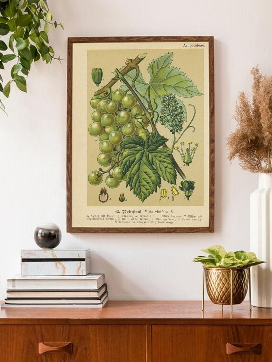 1入組化纖無框畫現代植物圖案無框畫家用 - 彩色 - 查看 1