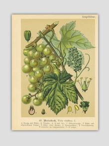 1入組化纖無框畫現代植物圖案無框畫家用 - 彩色 - 查看 8