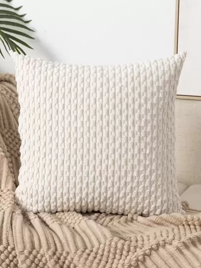 1pc Corduroy Bead Filled Bohemian Style Throw Pillow Cover, Suitable For Living Room And Bedroom Decor, All Season
