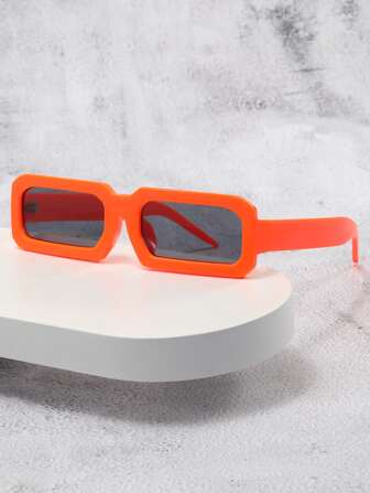 方形框架太阳镜 女士海滩配饰 太阳镜 太阳镜遮阳镜