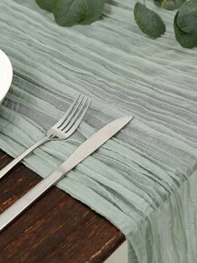 Á hậu bàn màu xanh lá cây, Á hậu bàn bếp xếp li Polyester cho gia đình - màu xanh lá - Xem 3