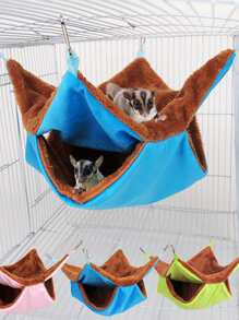 1入組雙層隨機色倉鼠吊床 - 彩色 - 查看 1