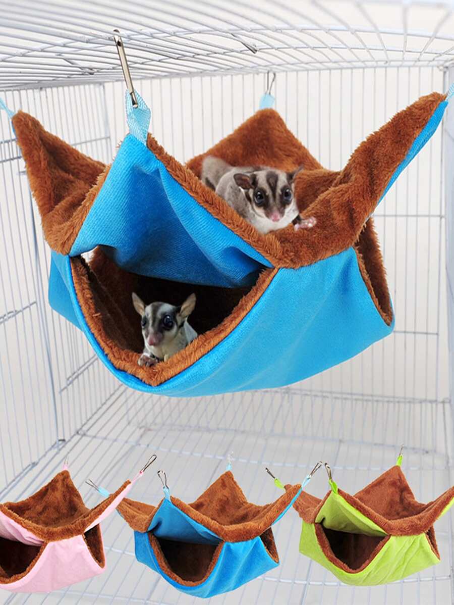 1入組雙層隨機色倉鼠吊床 - 彩色 - 查看 1