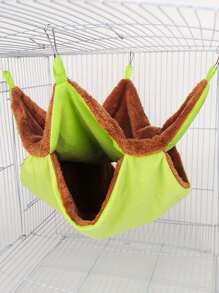 1入組雙層隨機色倉鼠吊床 - 彩色 - 查看 3