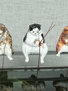 1pc Cartoon Cat Design Random Fish Tank Ornament For Aquarium For Decoration - Multicolor - View 5