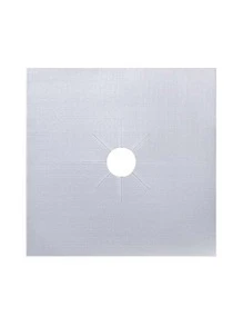 4pcs/Set Gas Stove Mat, High Temperature Stability, Oil-Proof, Easy To Clean Seafood Boil - Silver - View 1