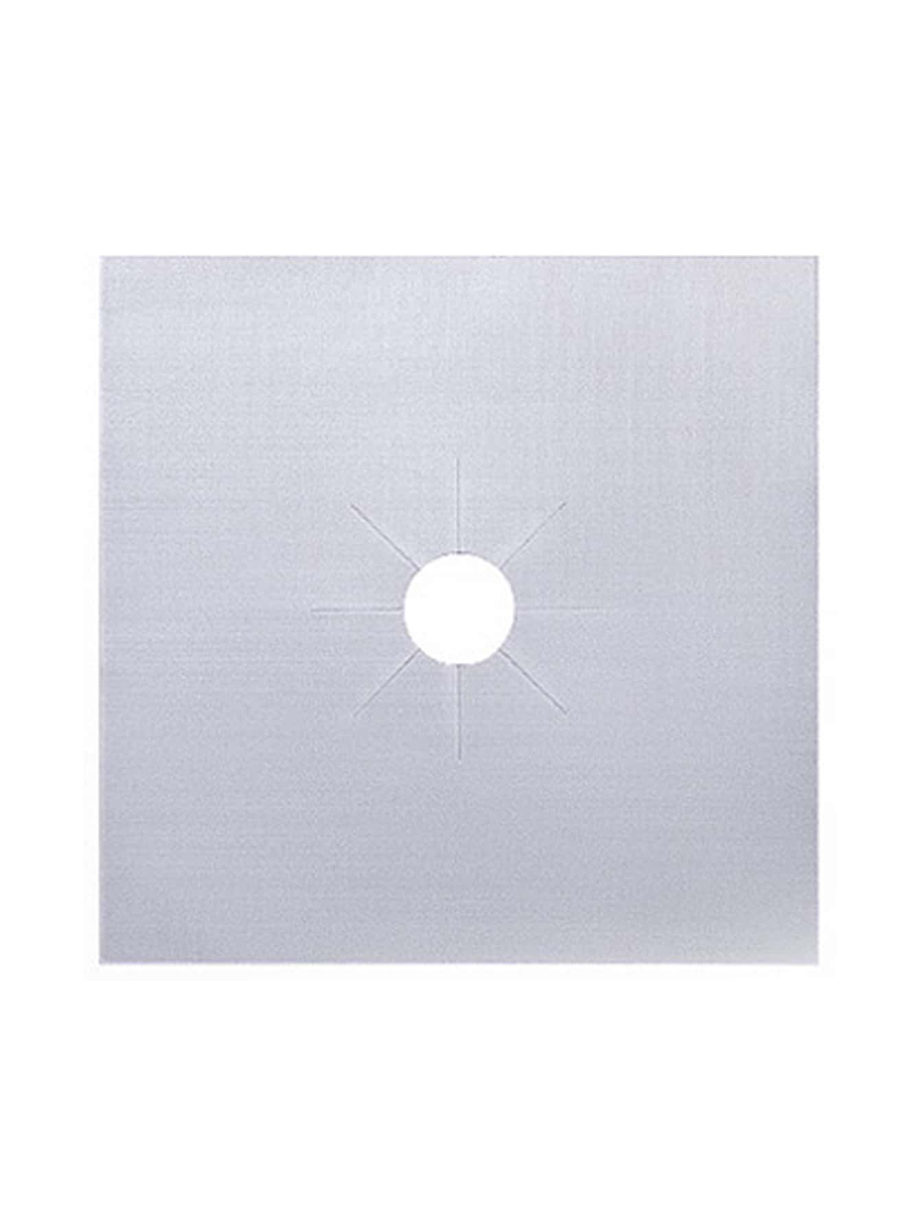 4pcs/Set Gas Stove Mat, High Temperature Stability, Oil-Proof, Easy To Clean Seafood Boil - Silver - View 1