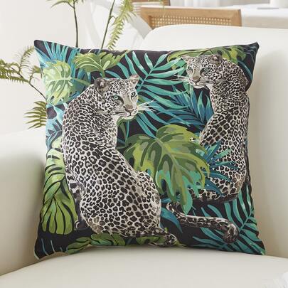 Leopard Print Cushion Cover Without Filler