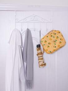 1入組鐵門背掛鉤簡約白色多功能耐用掛鉤適合家用 - 白色 - 查看 4