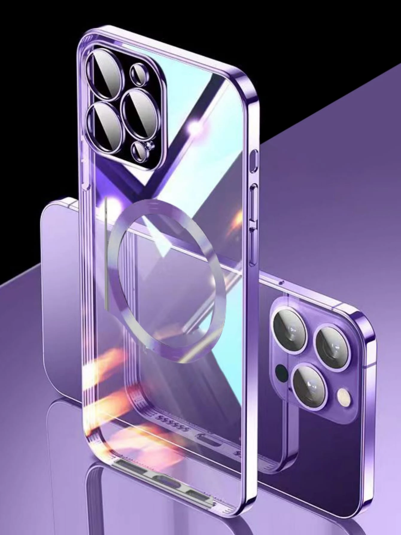 علبة مساحة مغناطيسية مغناطيسية مع واقي عدسة مدمجة ، حالة هاتف رفيعة فائق التوافق مع Apple 17 Pro/17 Pro Max/17 Air/17/16 Pro/16 Pro Max/16 Plus/15/15 Pro/15 Pro Max/15 Pros/15/14 Pro/14 Pro Max/14 Plus/13 Pro/13 Pro Max/12 Pro Pro/12 Pro Max/11مقاومة للخدش المضادة للماء | مقاس: 11 Pro Max