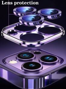 Hadaasi Electroplated Magnetic Brushed Space Case With Built-In Lens Protector, Ultra-Thin Phone Case Compatible With Apple 17 Pro/17 Pro Max/17 Air/17/16 Pro/16 Pro Max/16 Plus/16/15 Pro/15 Pro Max/15 Plus/15/14 Pro/14 Pro Max/14 Plus/14/13 Pro/13 Pro Max/13/12 Pro/12 Pro Max/12/11 Pro Max/11/11 Pro, Dark Purple Waterproof Shockproof Anti-Fall Scratch Resistant